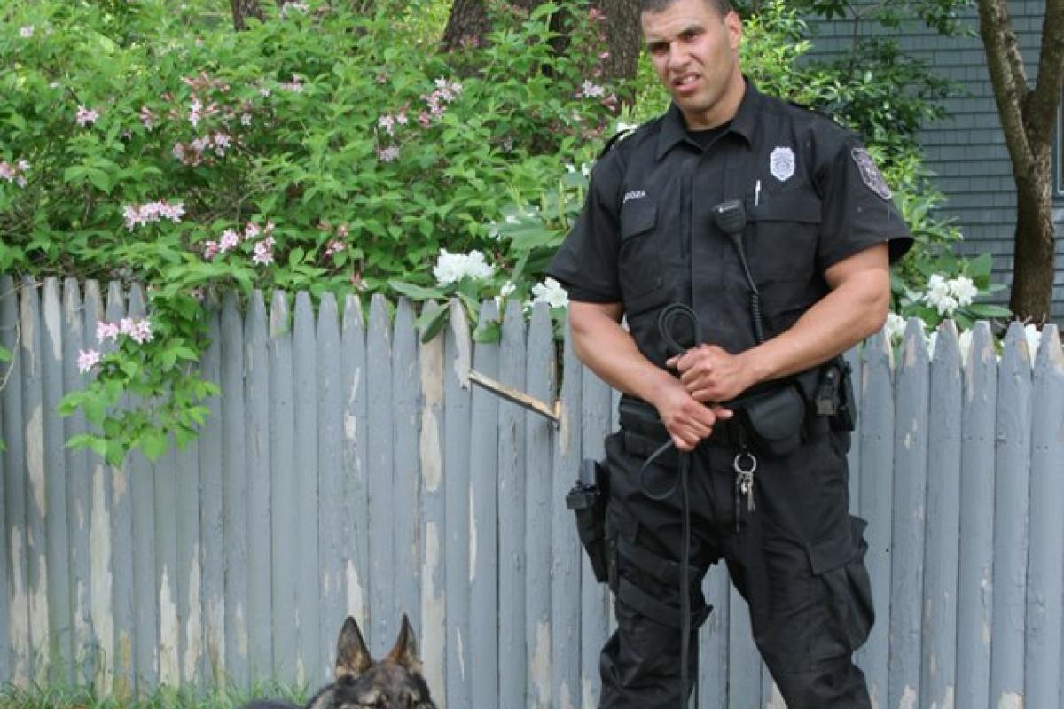 Officer Cardoza and CAGO of the Wareham Police Dept. K-9 Unit