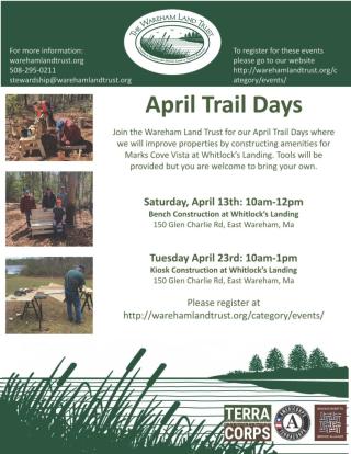 Wareham Land Trust April Trail Days 