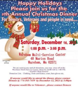 9th Annual Christmas Dinner at the Multi-Service Center 