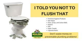 What not to flush