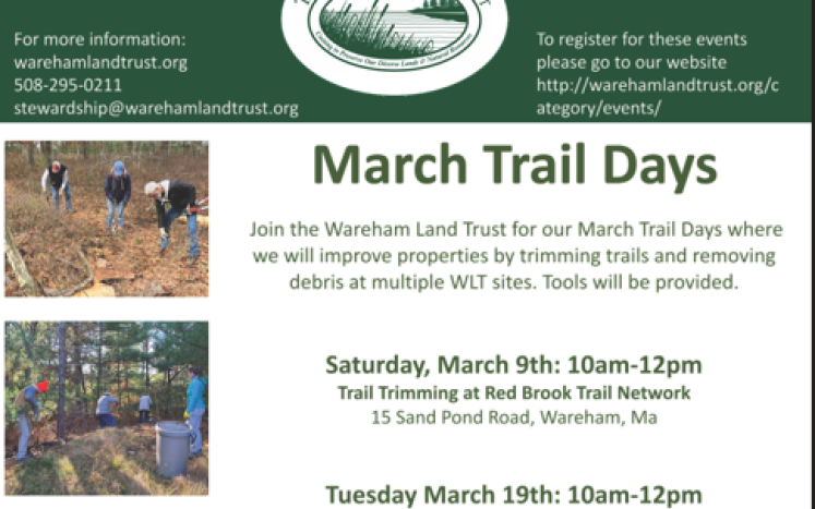 Wareham Land Trust March Trail Days 